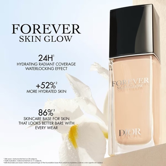 Dior ‘Cool Rosy/Glow’ Forever Fluid Skin Glow Foundation - Picture 5 of 7